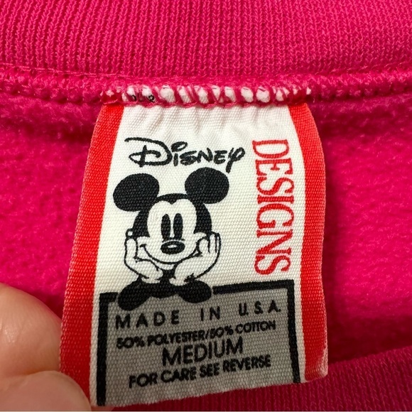 Vintage Disney Minnie Mouse Pink Women’s Pullover Sweater Size M - Picture 5 of 5